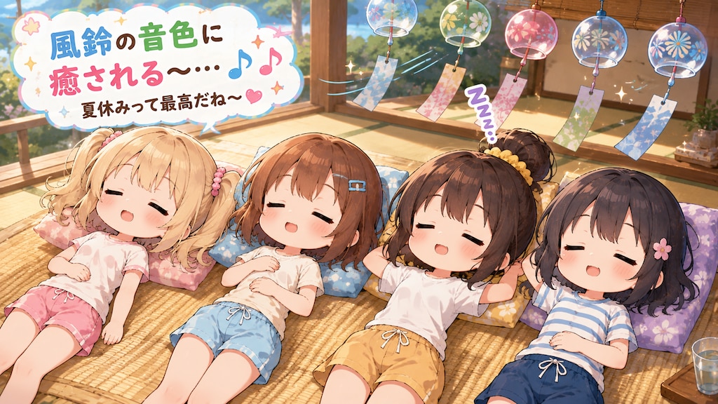 今日の夏休み（風鈴の音色でお昼寝３）
