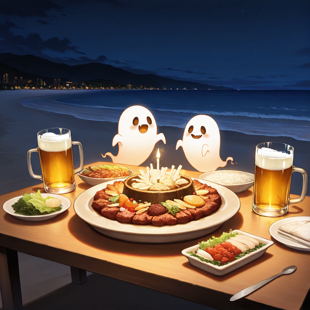 幽霊の夏バケーション | の人気AIイラスト・グラビア