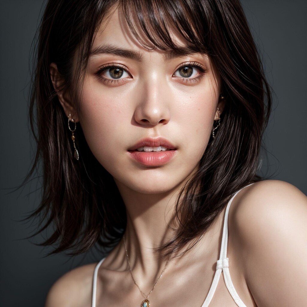 少し怒っている２２歳の女性