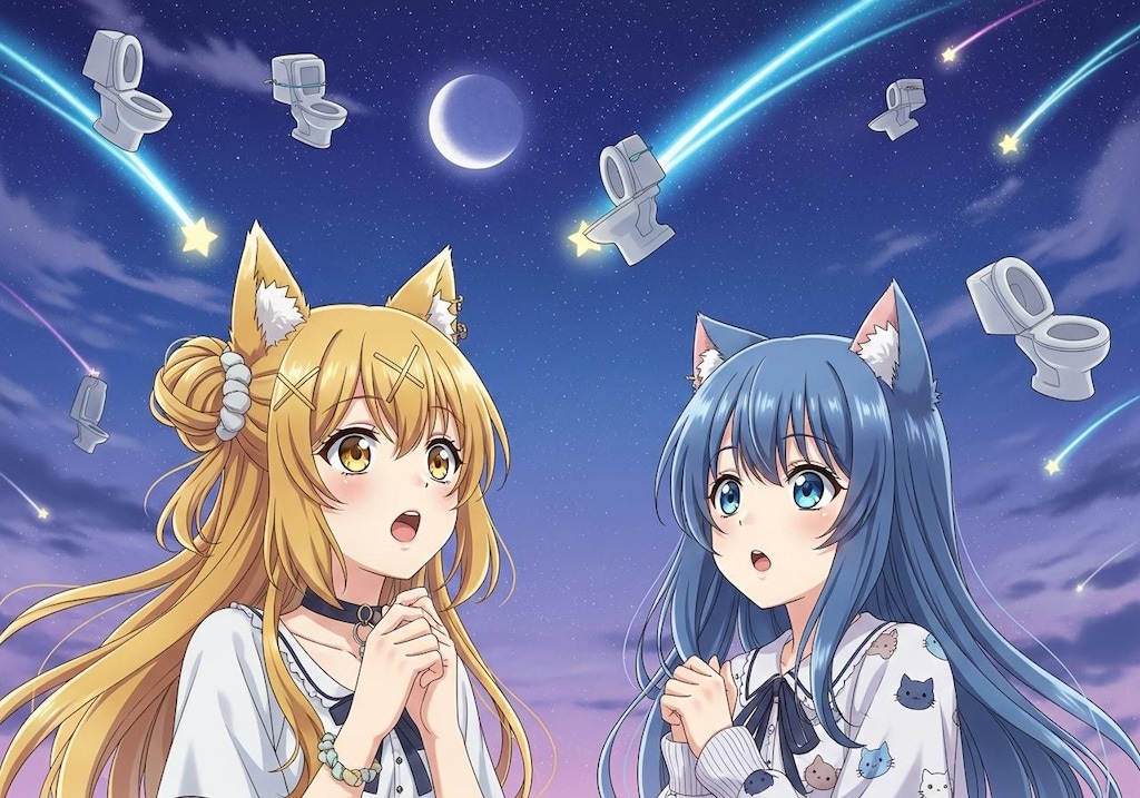 夏の便座流星群