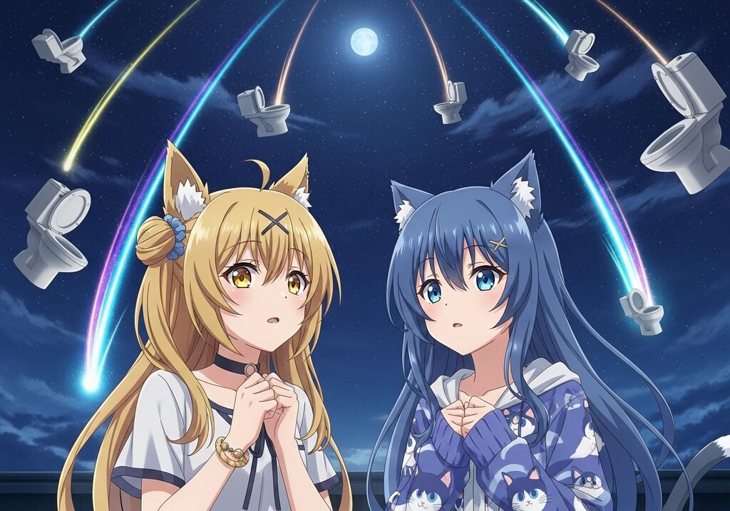 夏の便座流星群