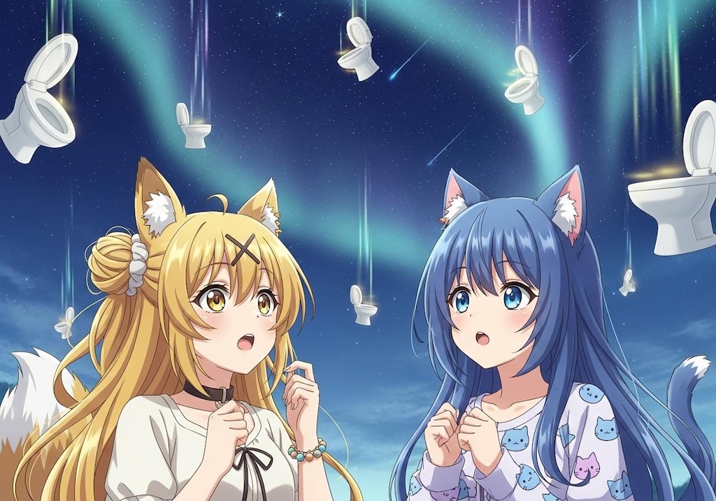 夏の便座流星群