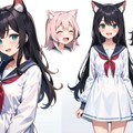 ちちぷい版 猫少女 デザインシート 2枚目