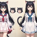 ちちぷい版 猫少女 デザインシート 4枚目