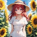 【ＥＭＥＲＡＬＤ様版】長身美脚赤髪紫目美少女（春夏秋冬） 5枚目