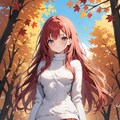 【ＥＭＥＲＡＬＤ様版】長身美脚赤髪紫目美少女（春夏秋冬） 9枚目