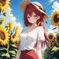 【ＥＭＥＲＡＬＤ様版】長身美脚赤髪紫目美少女（春夏秋冬） 6枚目