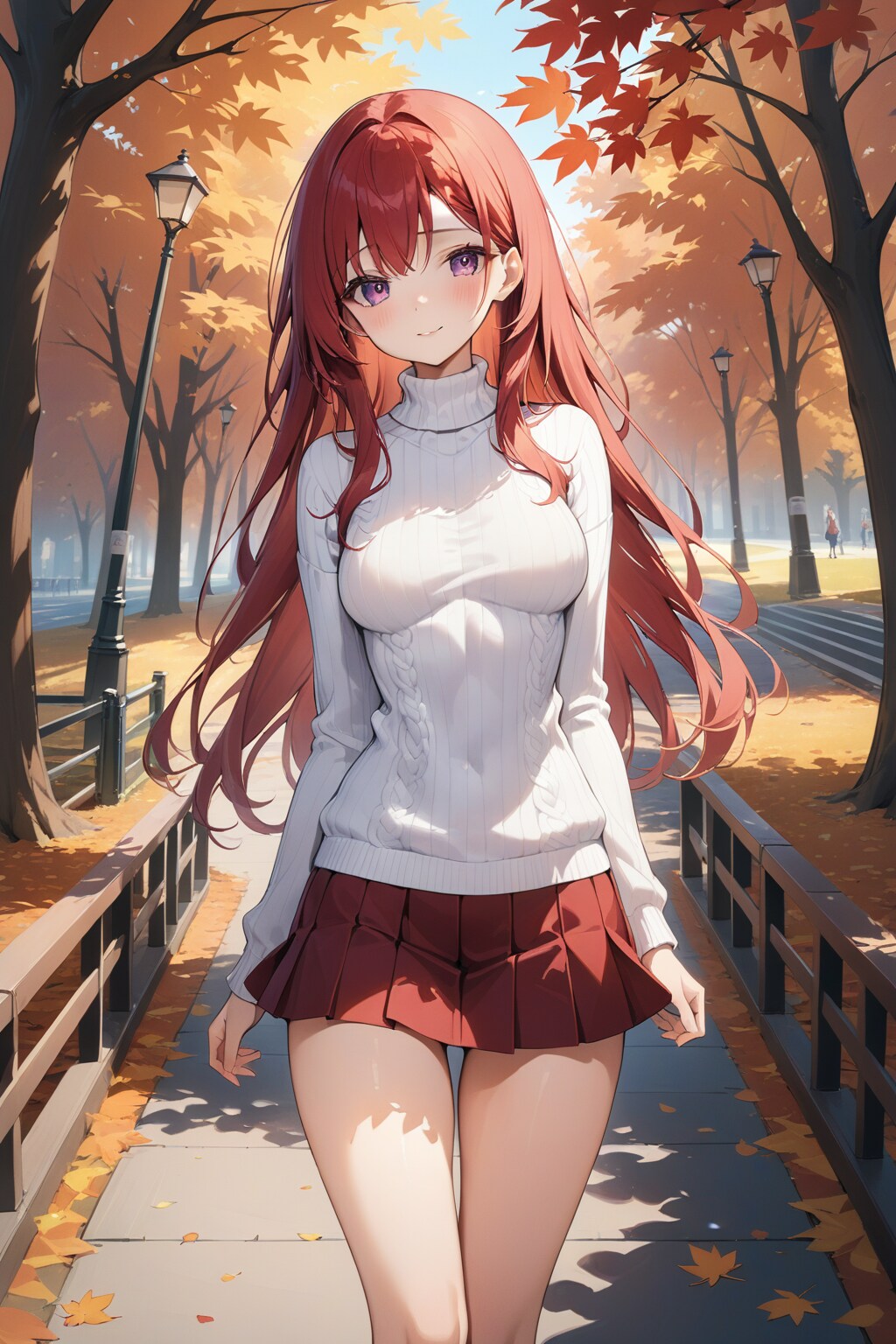 【ＥＭＥＲＡＬＤ様版】長身美脚赤髪紫目美少女（春夏秋冬）