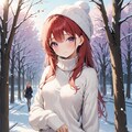 【ＥＭＥＲＡＬＤ様版】長身美脚赤髪紫目美少女（春夏秋冬） 11枚目