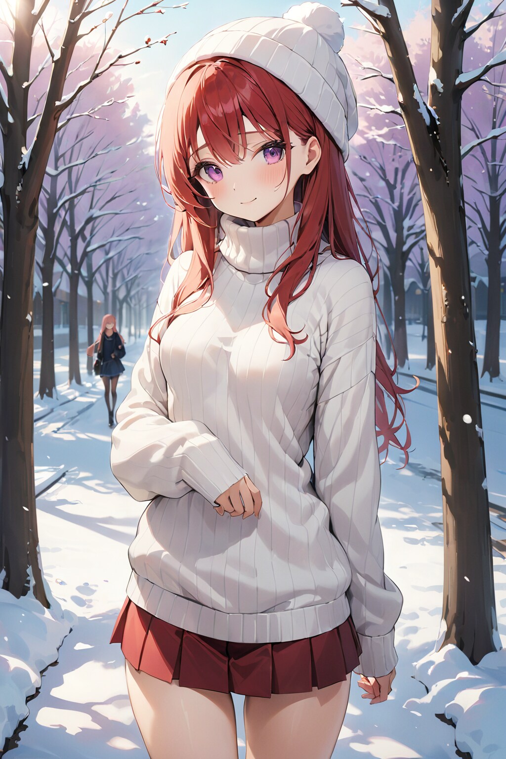 【ＥＭＥＲＡＬＤ様版】長身美脚赤髪紫目美少女（春夏秋冬）