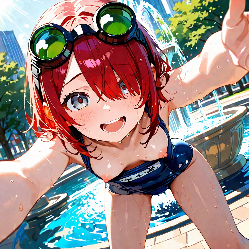 潤うスク水⑥