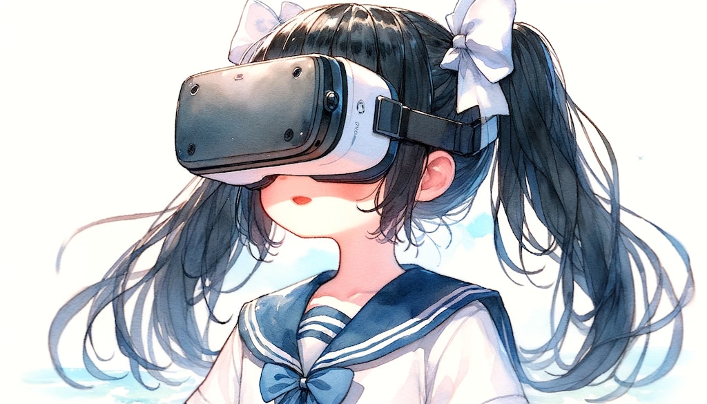 VRフワーデゴーグルを装着する高津艦長