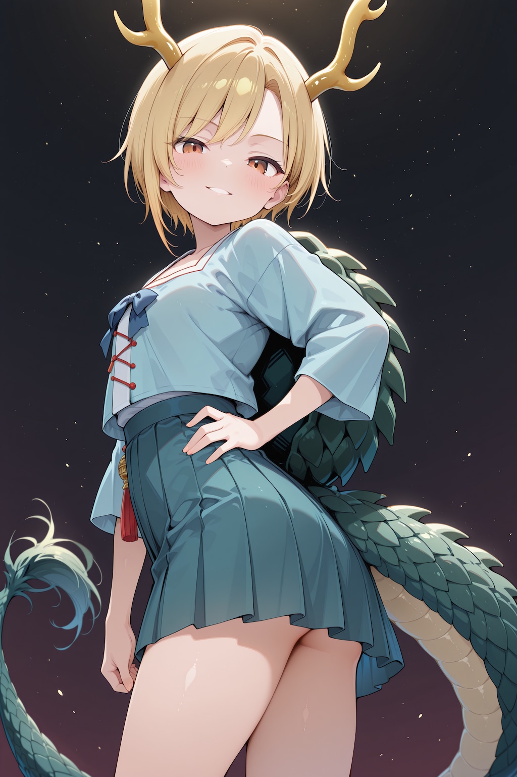 不敵な笑み