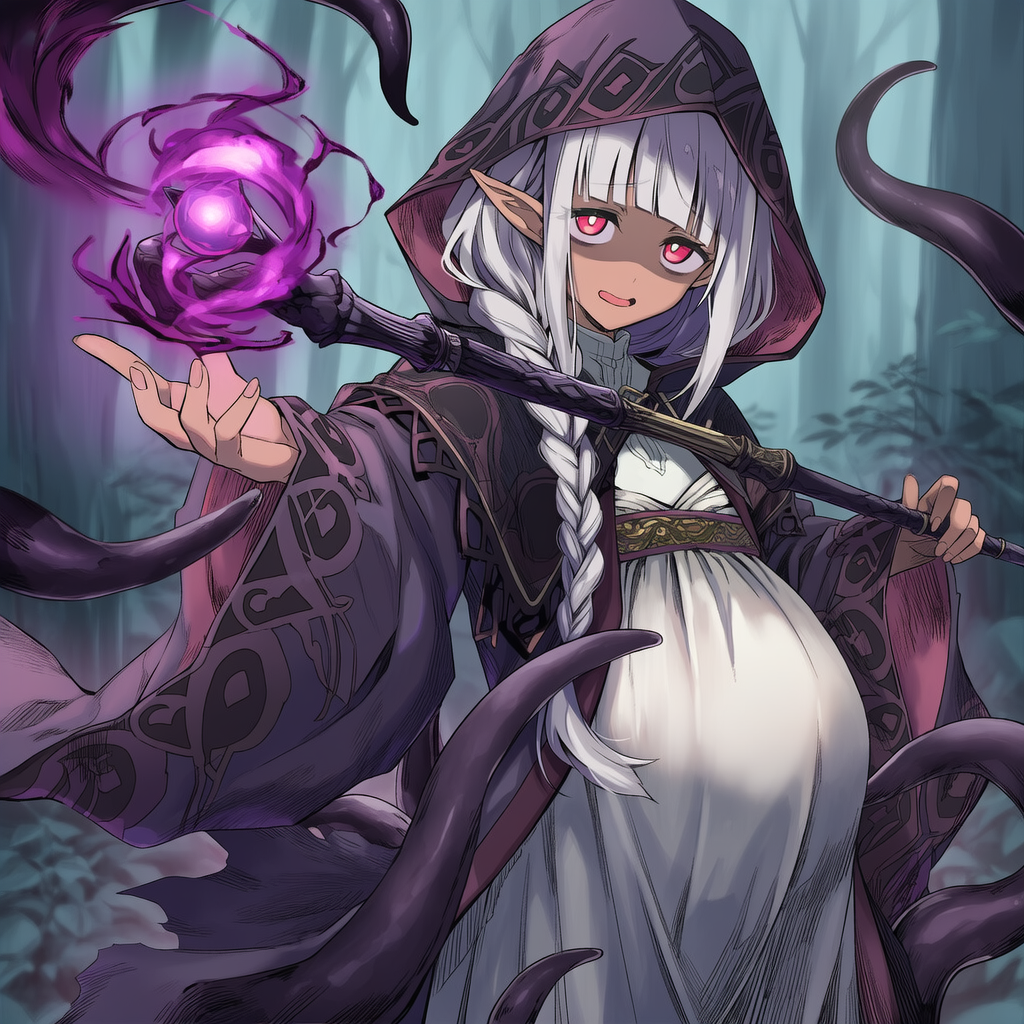 触手を使役する森の魔女さん