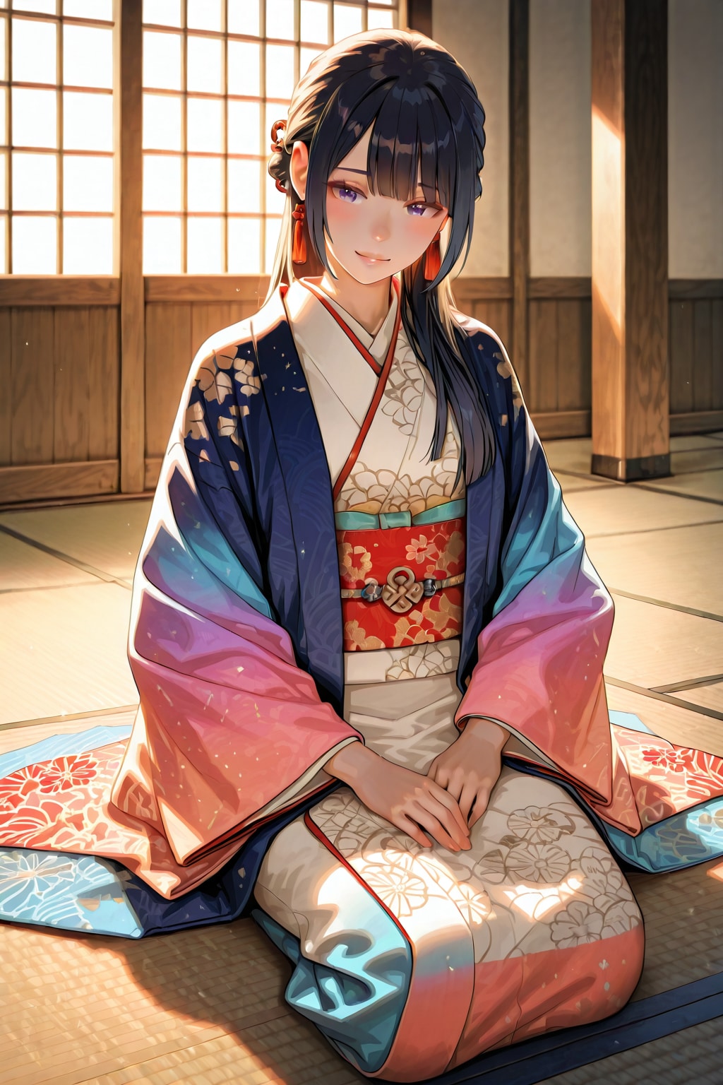 和装女子