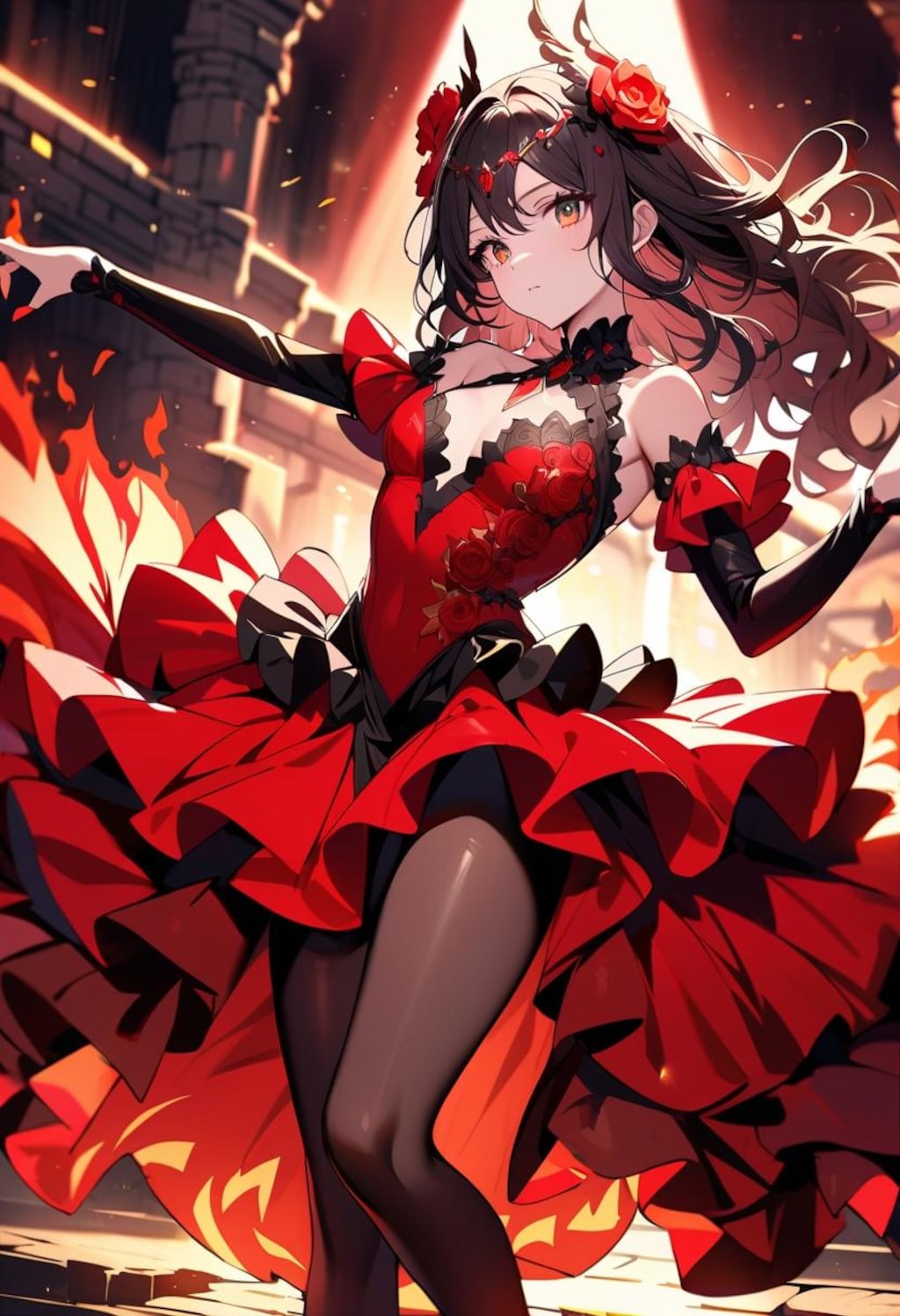 風に舞うフラメンコ2