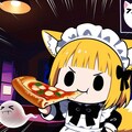 おピッツァメイド稲荷ちゃん、摩訶不思議を体験する🍕👻🦊 2枚目