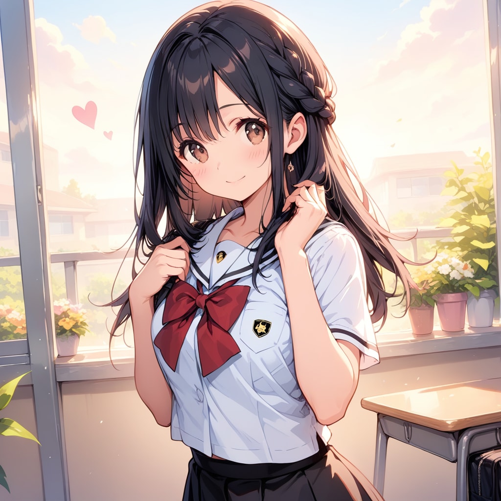 教室の少女