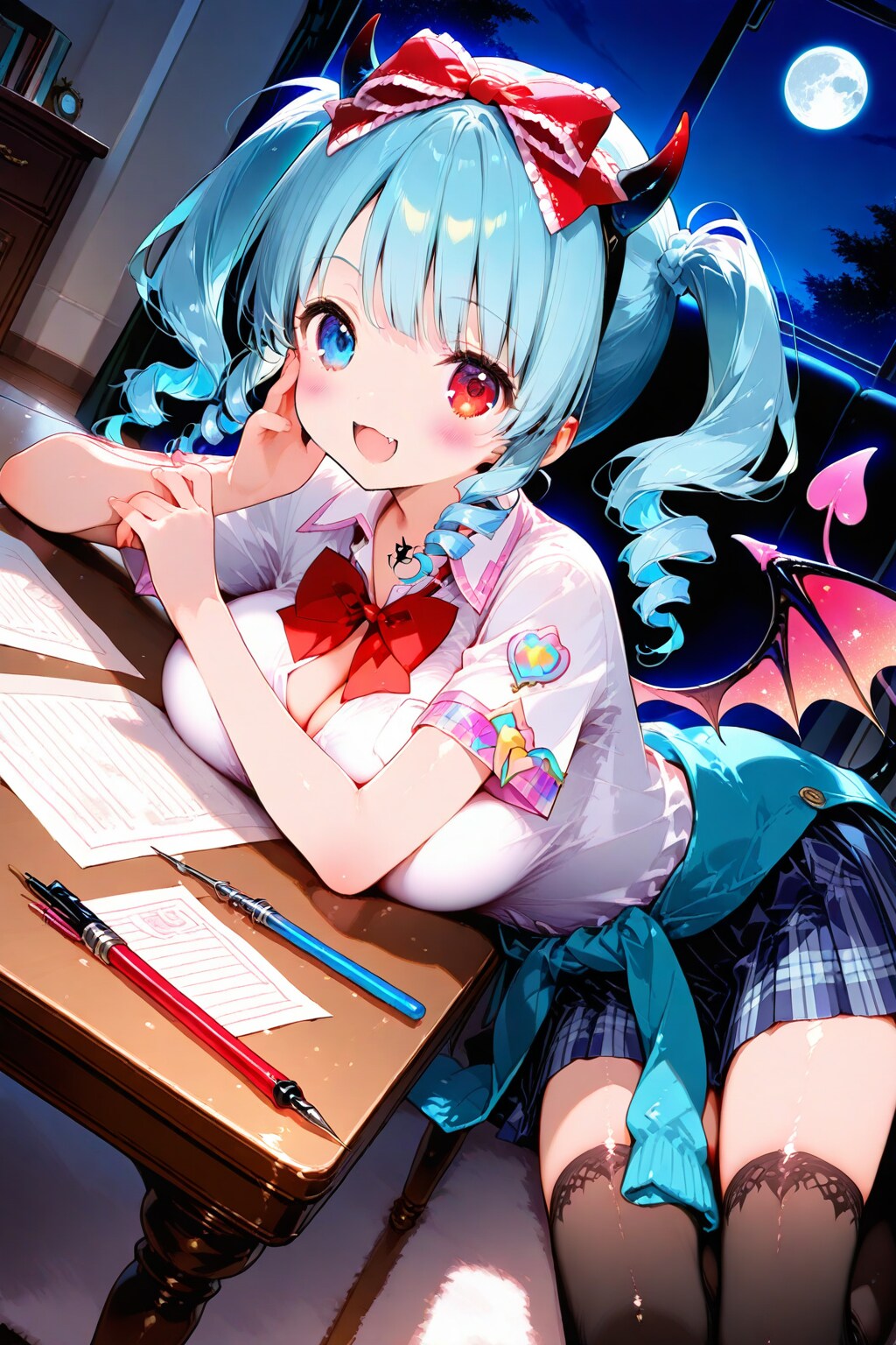 ねー！宿題見せてー？