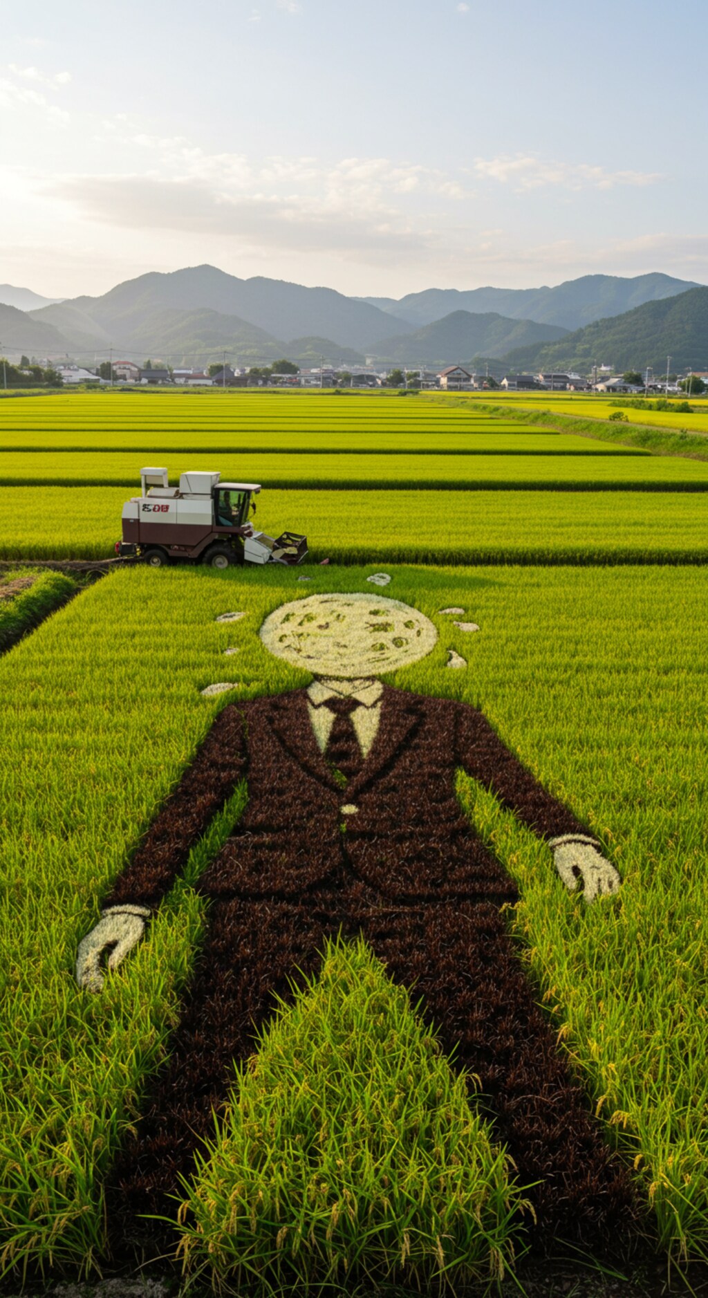 田んぼアートで🌕