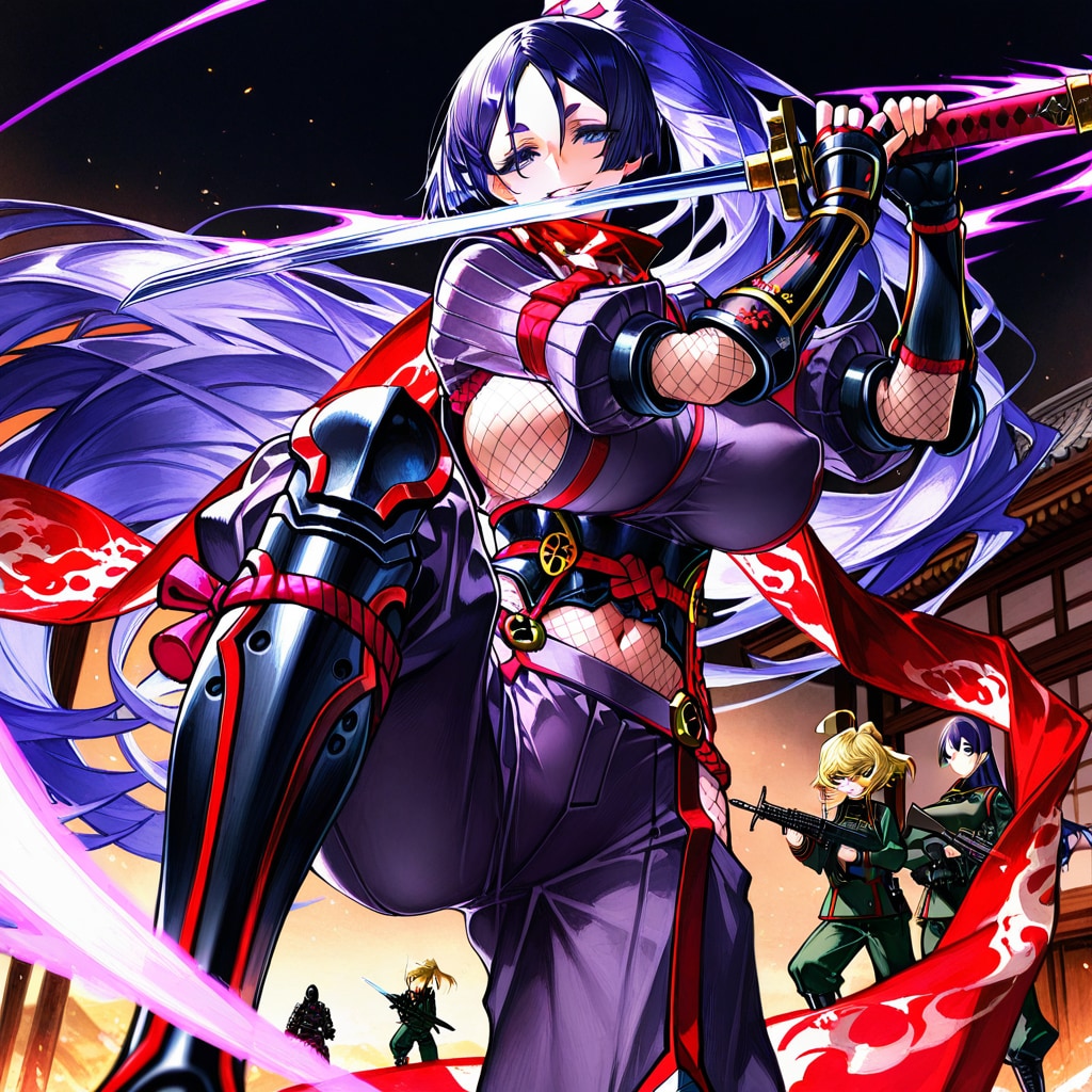 複数キャラを生成しようとしたら変な具合に混ざってしまった例 | の人気AIイラスト・グラビア