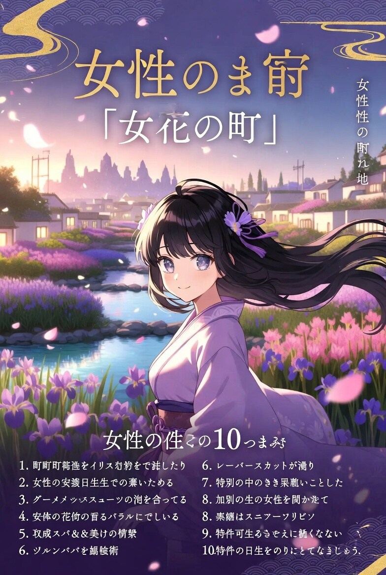 Grok 女性だけの街「あやめの市」
