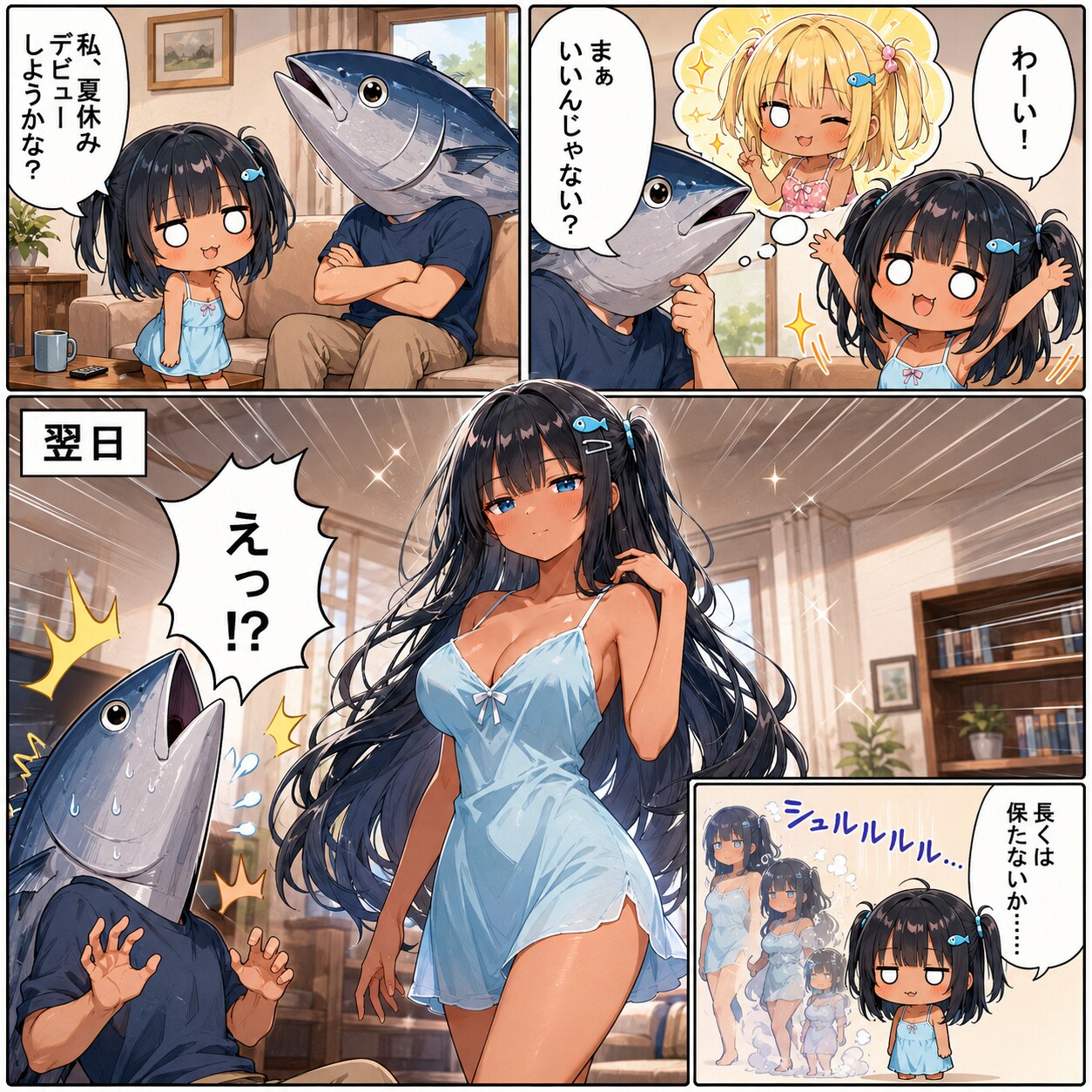 夏休みデビューを考えるこなつちゃん