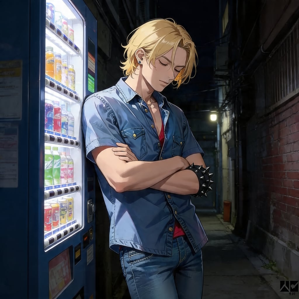 [曲付き]路地裏の自販機と店長