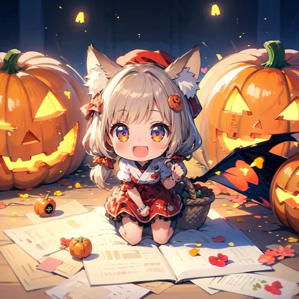 ちびちゃんと女の子。