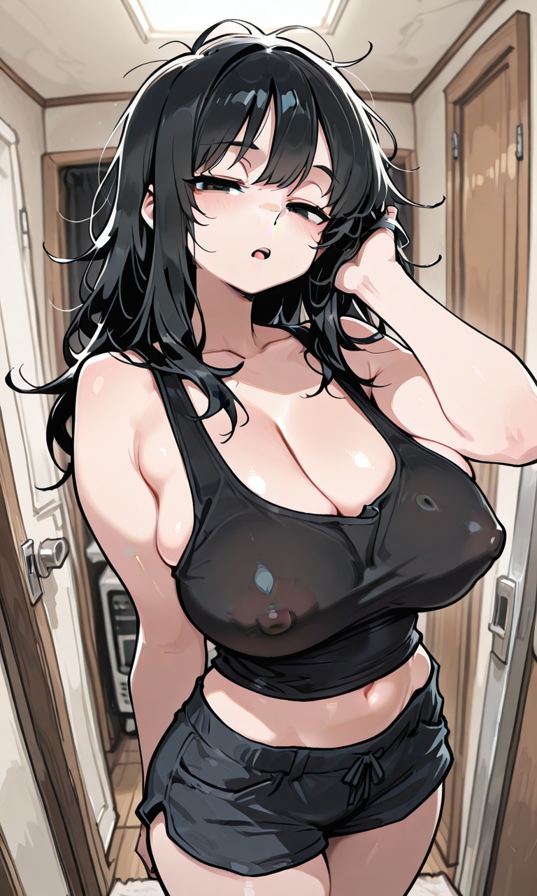 んー？おはよー