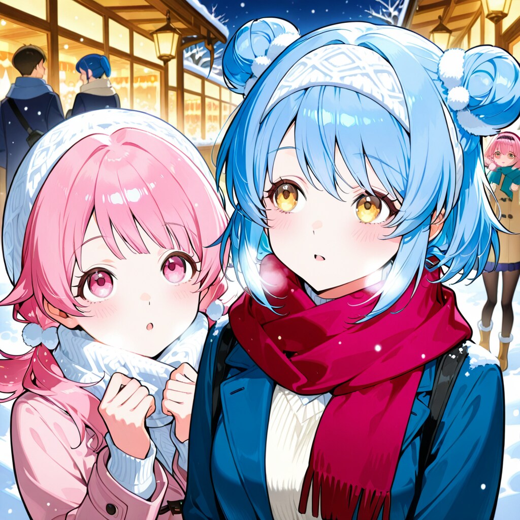 夜宵ちゃんとせつちゃん | の人気AIイラスト・グラビア