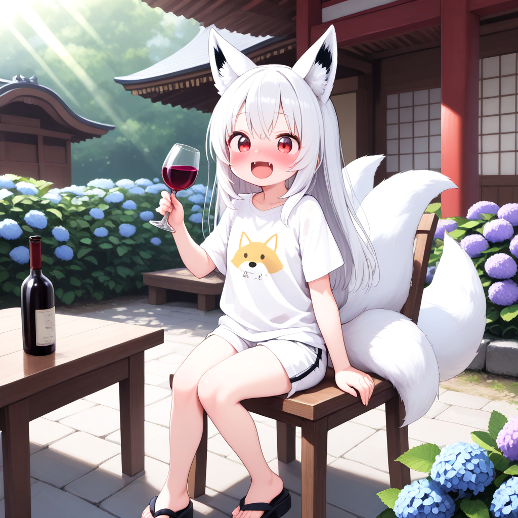 今日はワインの日【珍しいショートパンツ姿】