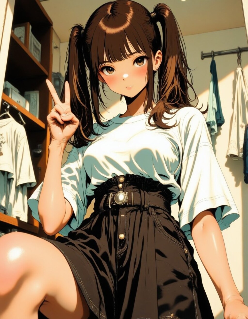 片足あげても見せません