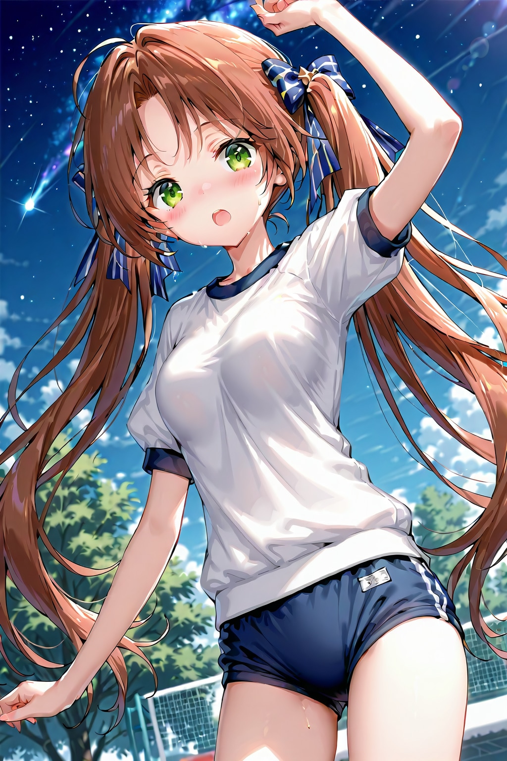 星空の下