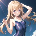 スクール水着の女の子 4枚目