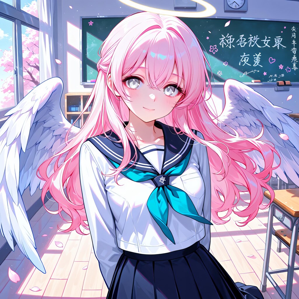 天使がいる学園生活