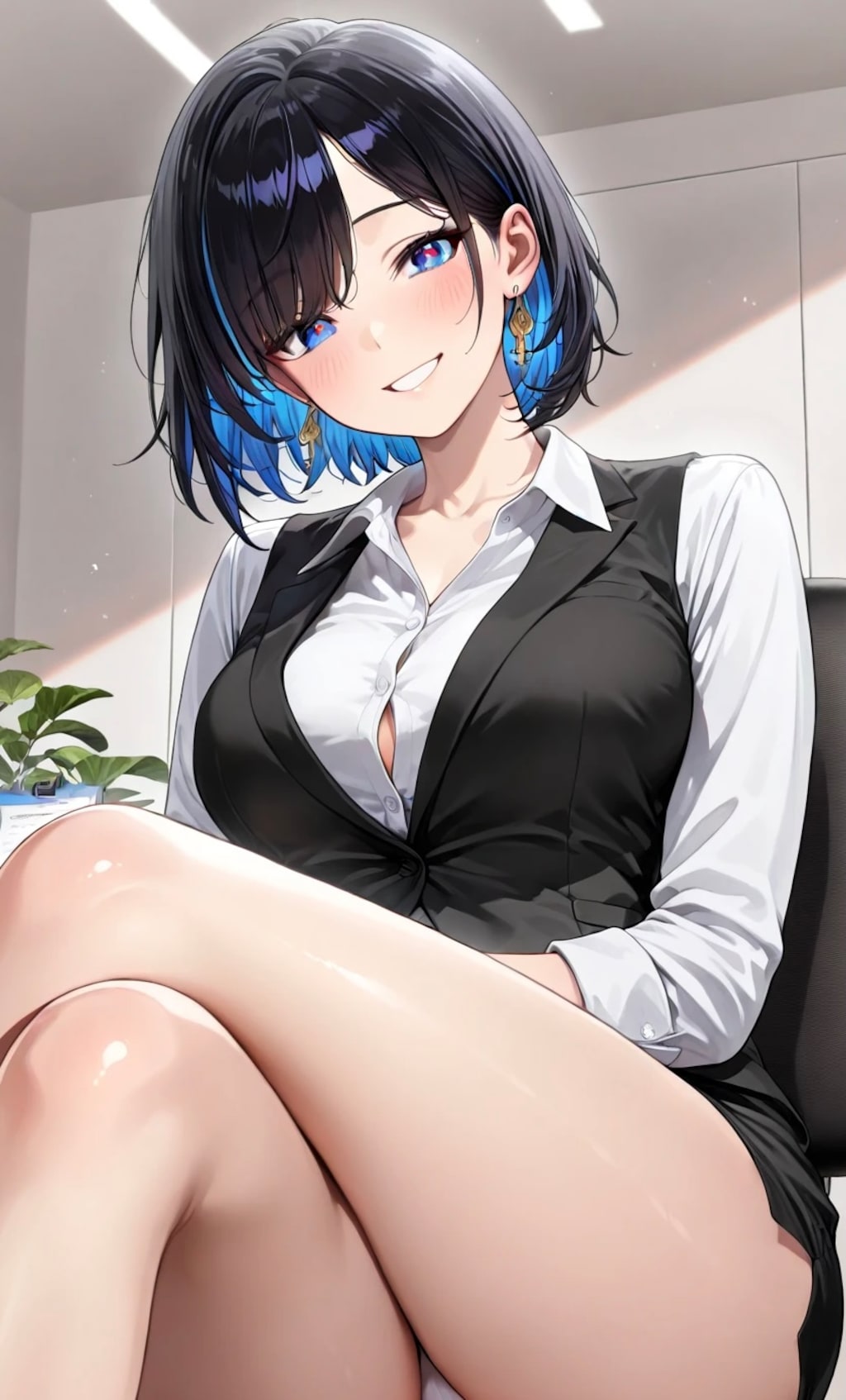 着衣おっぱいと脚線美2