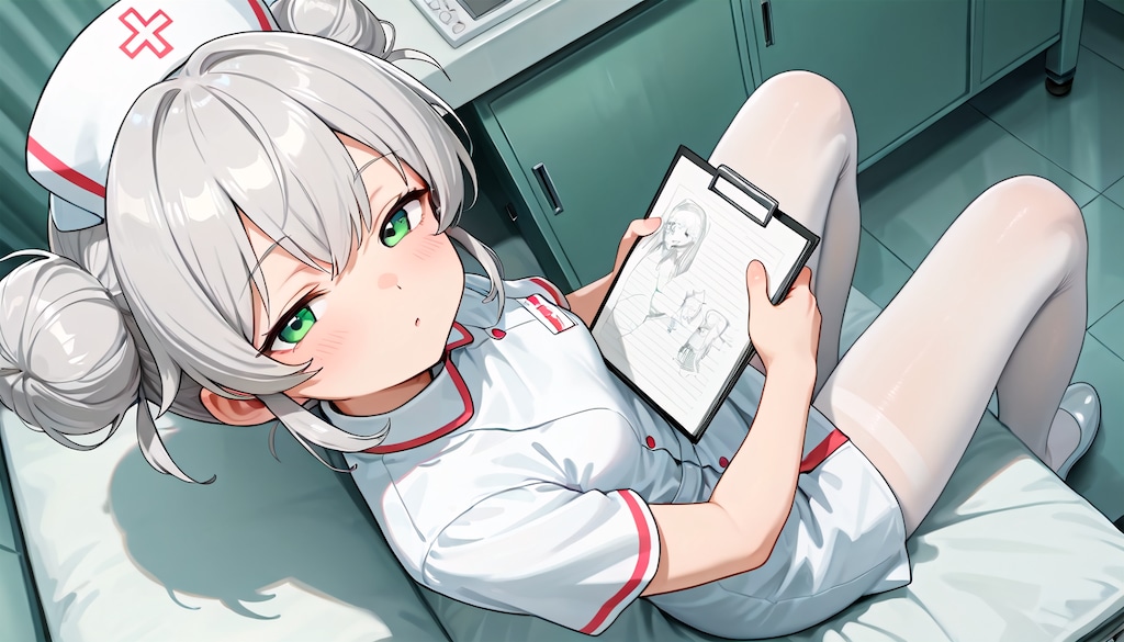 灰色髪ちゃん
