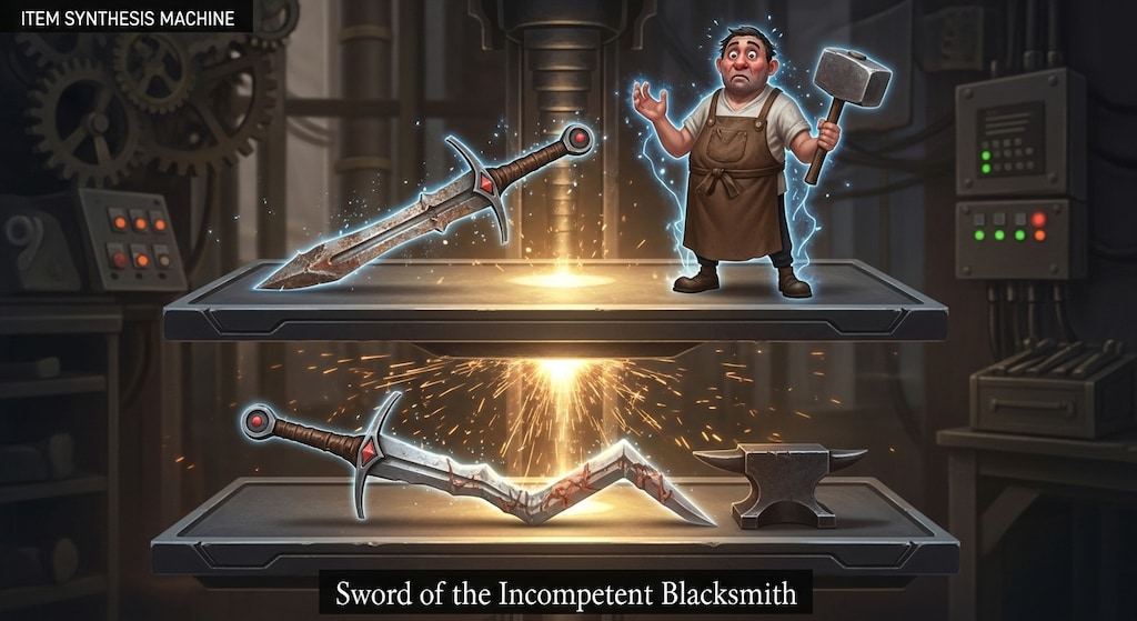 錆びついた剣と無能な鍛冶屋で合成