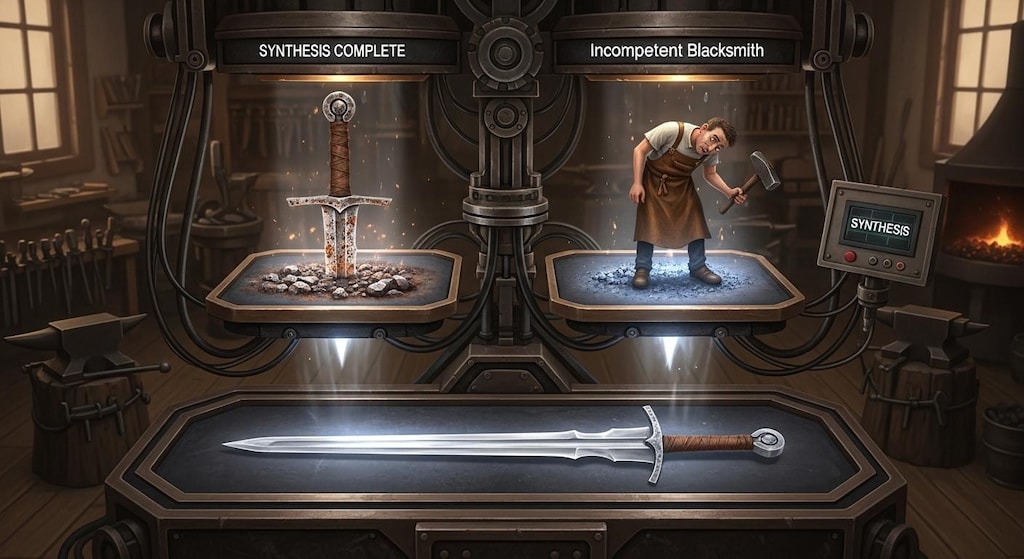 錆びついた剣と無能な鍛冶屋で合成
