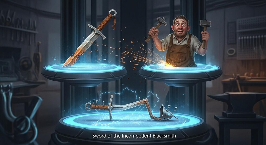 錆びついた剣と無能な鍛冶屋で合成