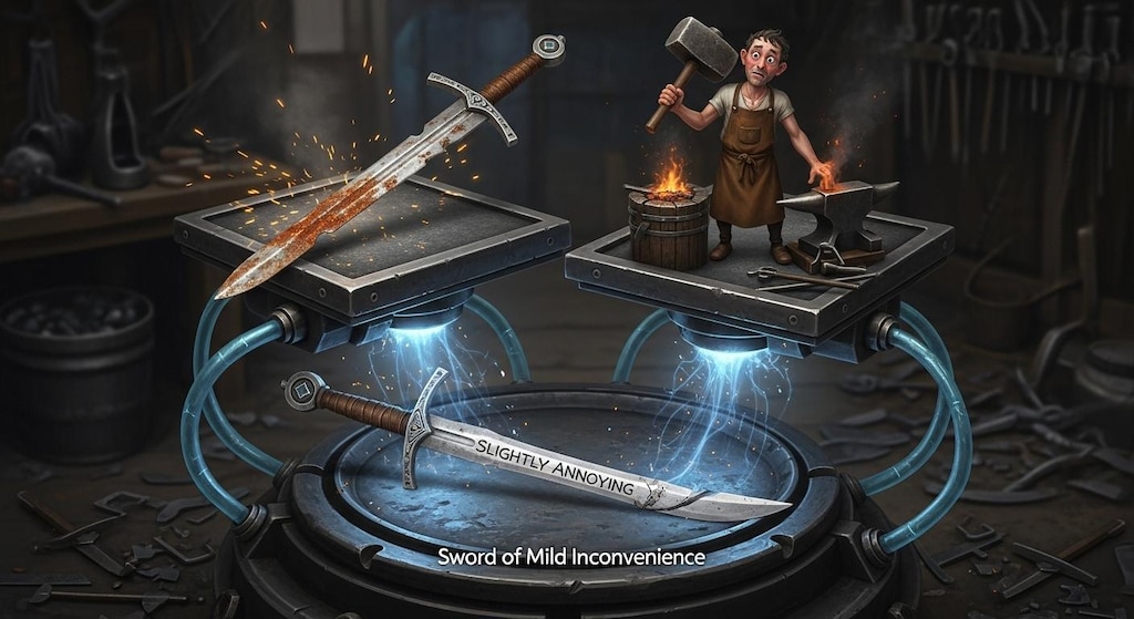 錆びついた剣と無能な鍛冶屋で合成