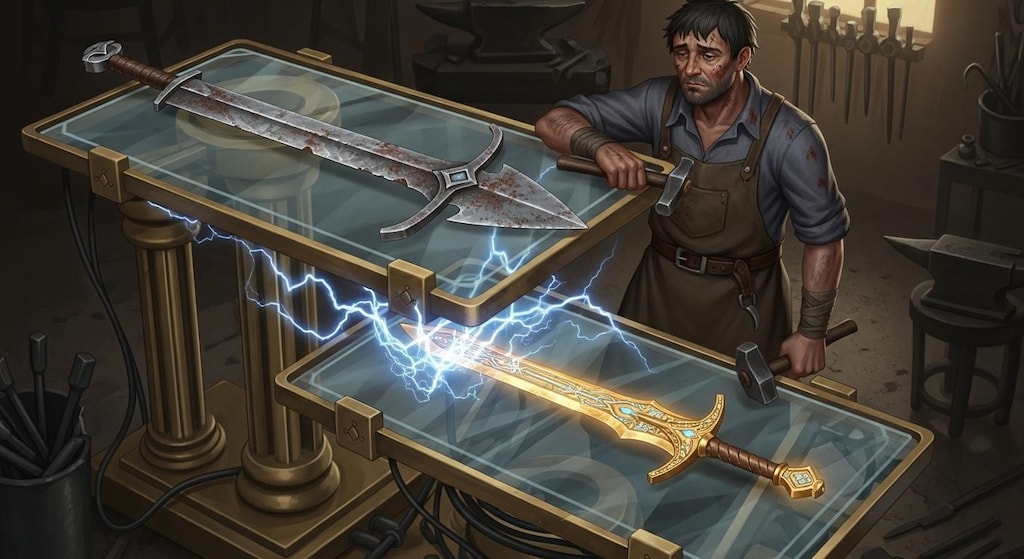 錆びついた剣と無能な鍛冶屋で合成