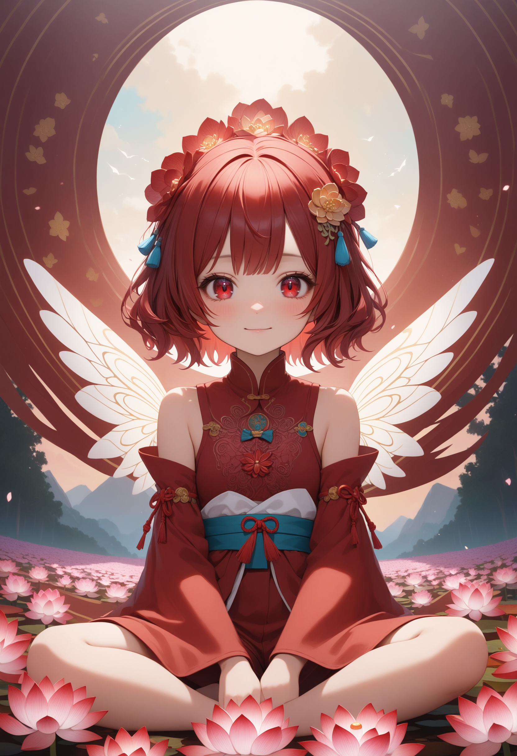 蓮に座す天使 | の人気AIイラスト・グラビア