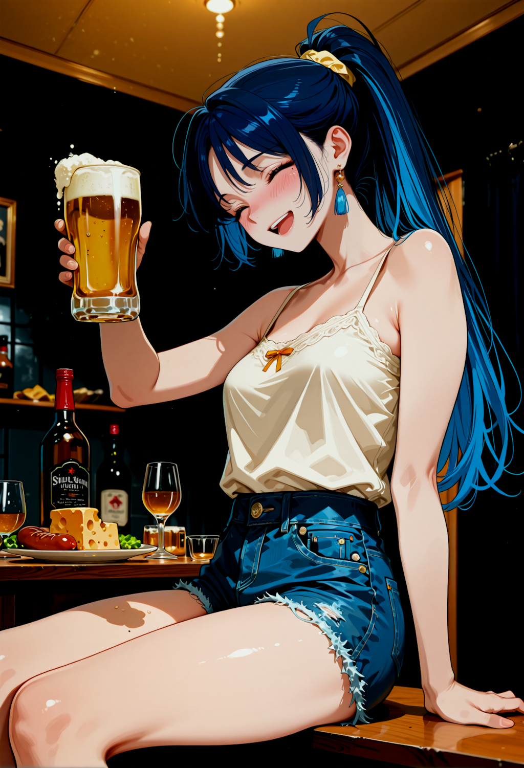 【今夜の1杯】極上のビールとおつまみを前に、ご機嫌MAXな乾杯の一コマ