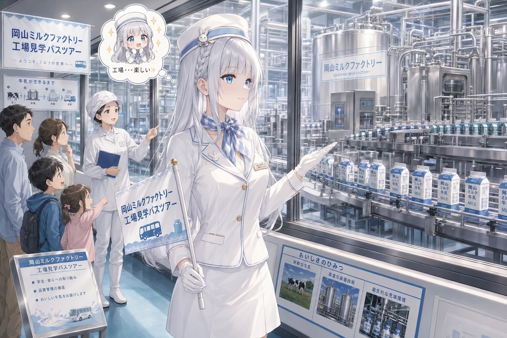 工場見学がしたくて、バスガイドになりました