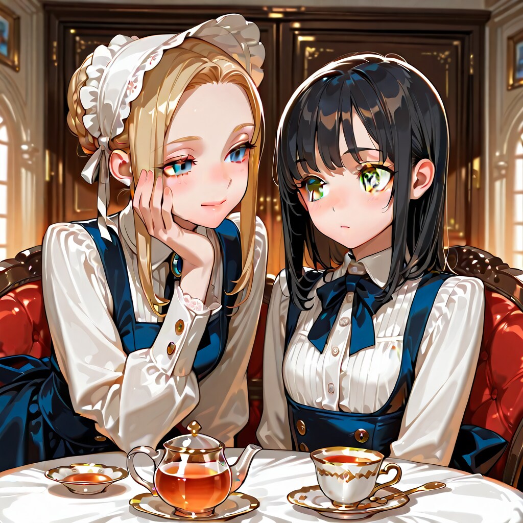 お茶会(少し崩れあり) | の人気AIイラスト・グラビア