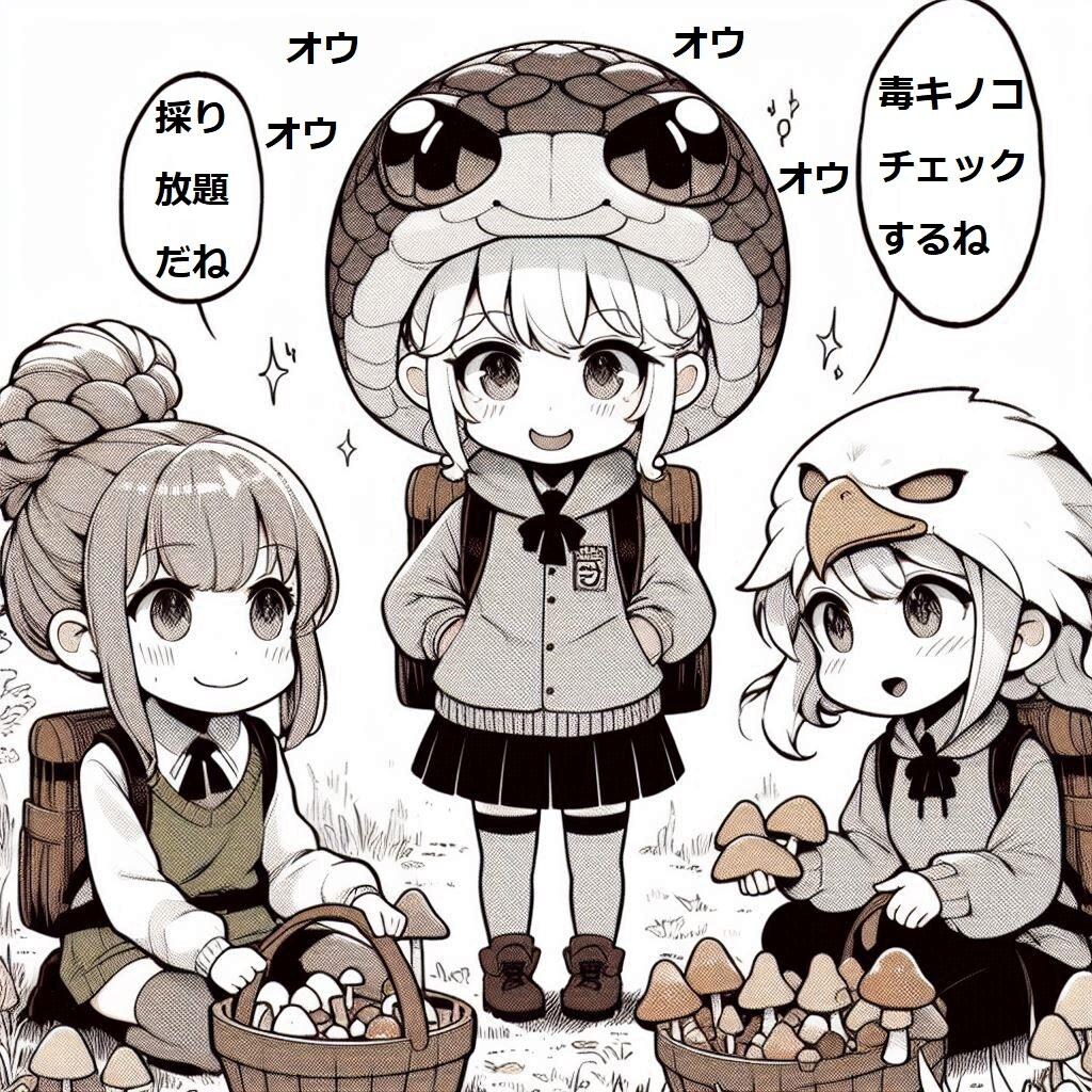 ノコと金団子 キノコ狩り編