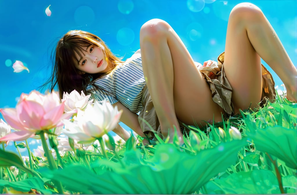 Lotus flower Girl