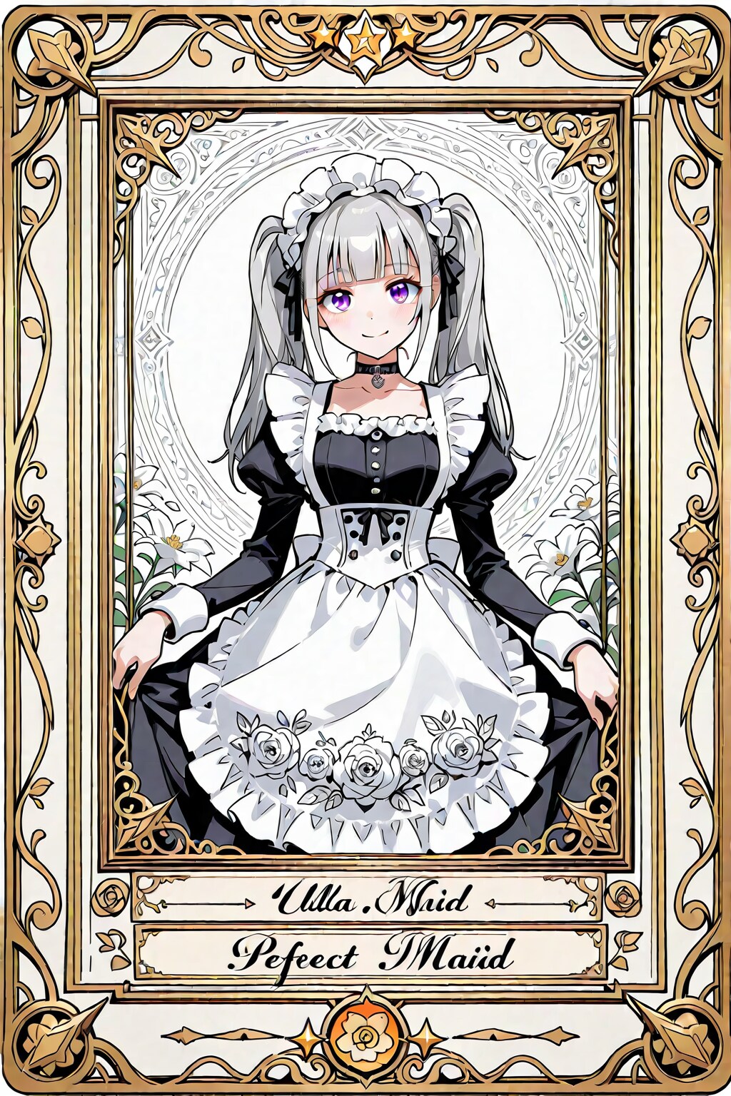 ゴシックメイドちゃんカード | の人気AIイラスト・グラビア
